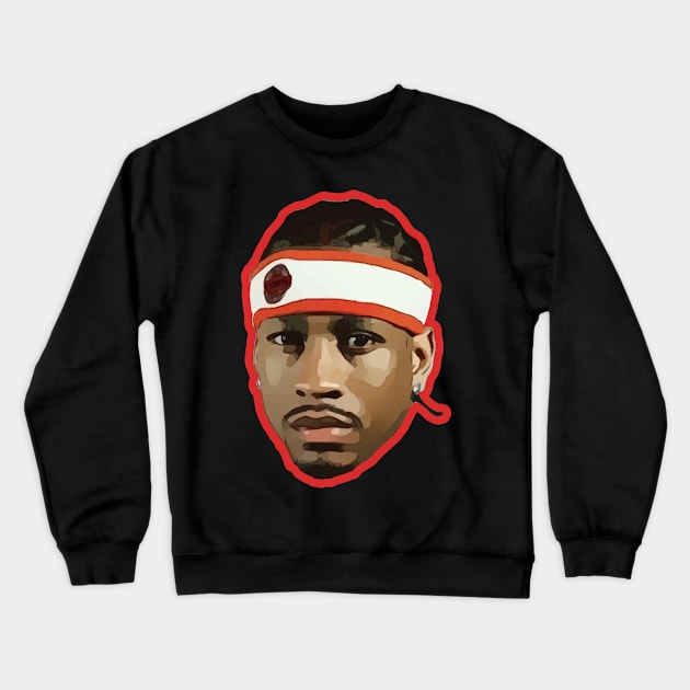 Allen Iverson 76ers Crewneck Sweatshirt by Playful Creatives